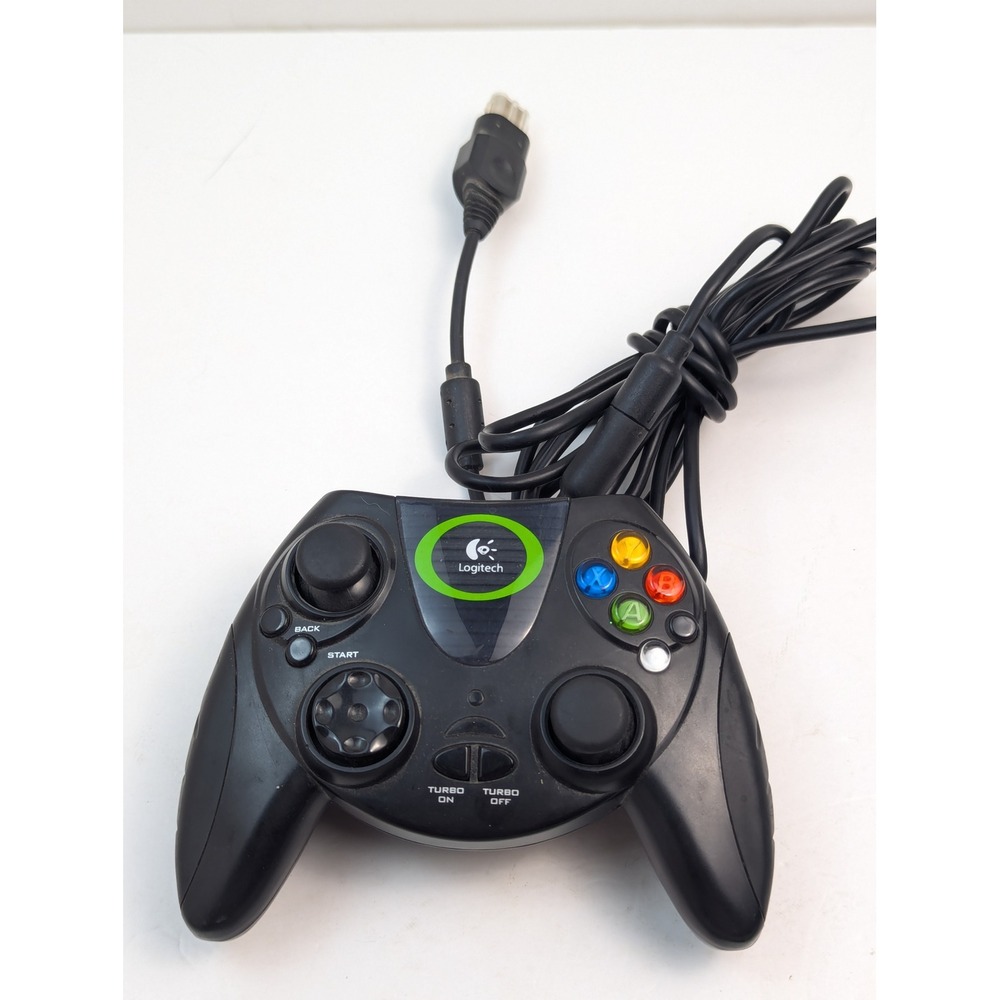 Logitech Thunderpad Wired Controller‎ Original Xbox Black Tested